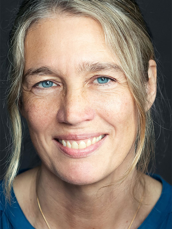 Anna-Lena Sandberg bei einem Vortrag
